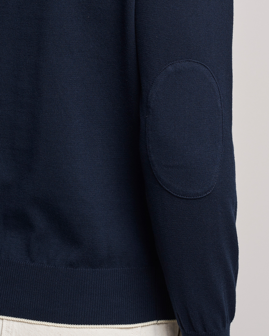 Herr | Tröjor | Altea | Soft Cotton Pullover Navy