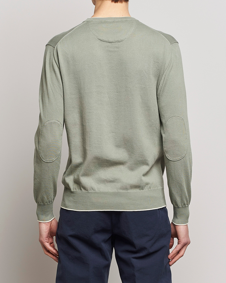 Herr | Tröjor | Altea | Soft Cotton Pullover Sage