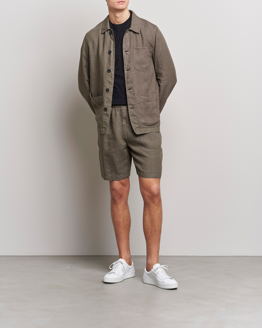 Herr | Shorts | Altea | Linen Shorts Olive