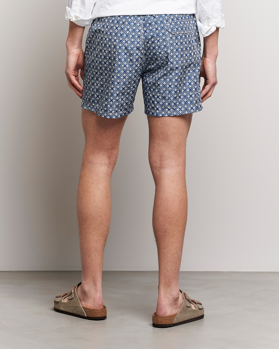 Herr | Badbyxor | Altea | Printed Swim Trunks Navy