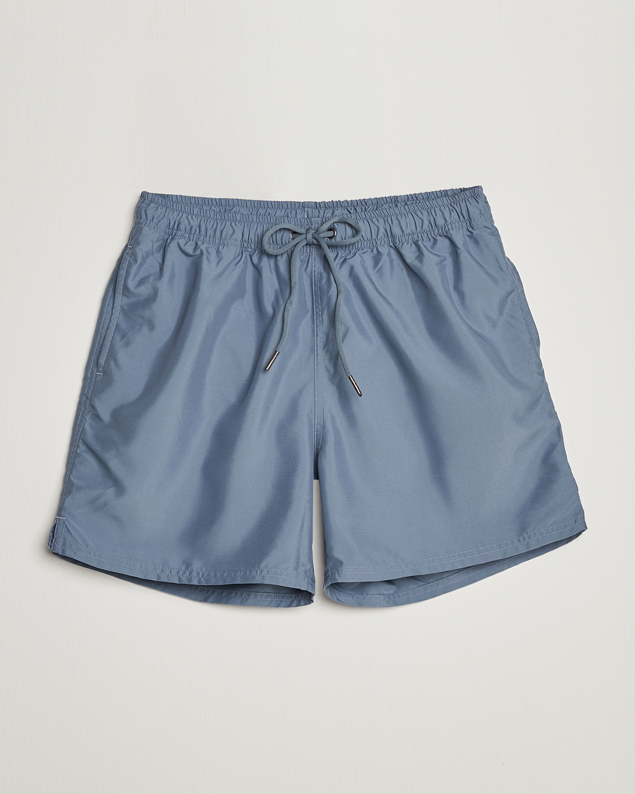 Herr | Badbyxor | Bread & Boxers | Swimshorts Smoky Blue