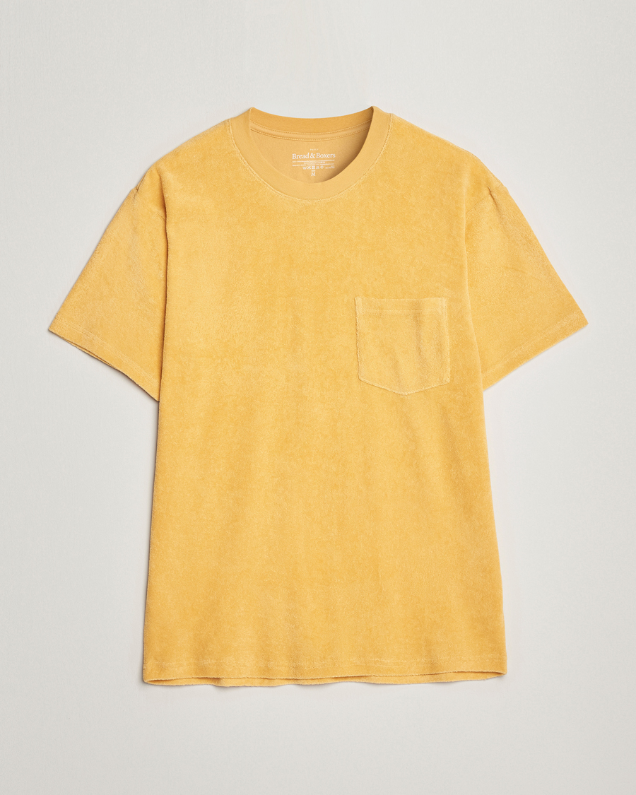 Herr | T-Shirts | Bread & Boxers | Terry Crew Neck T-Shirt Sahara Sun