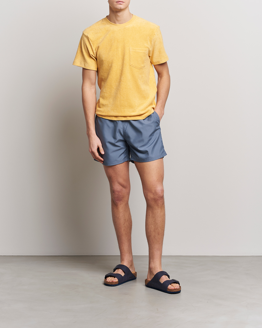 Herr | T-Shirts | Bread & Boxers | Terry Crew Neck T-Shirt Sahara Sun