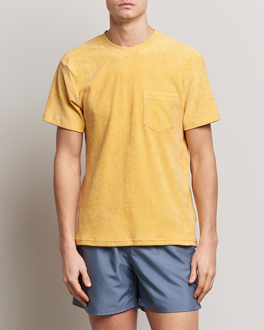 Herr |  | Bread & Boxers | Terry Crew Neck T-Shirt Sahara Sun