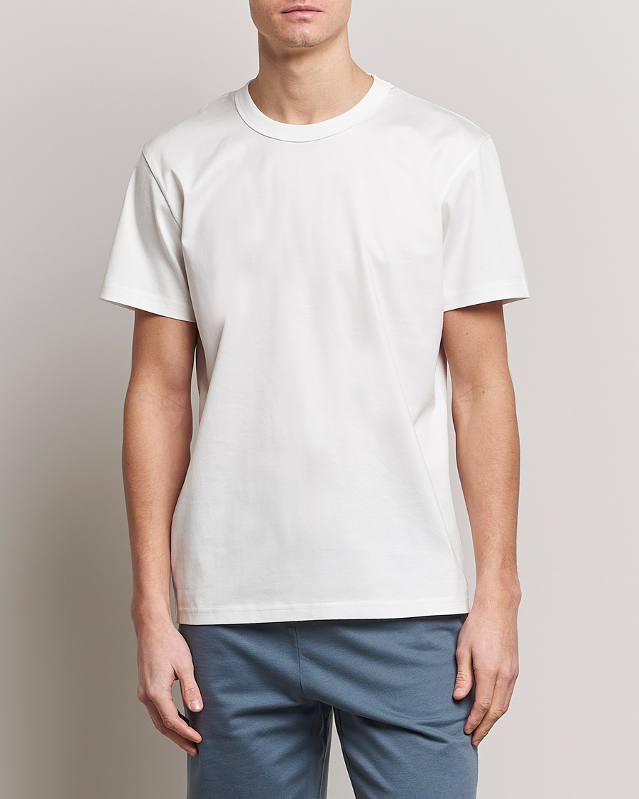 Herr | Vita t-shirts | Bread & Boxers | Pima Cotton Crew Neck T-Shirt Ivory