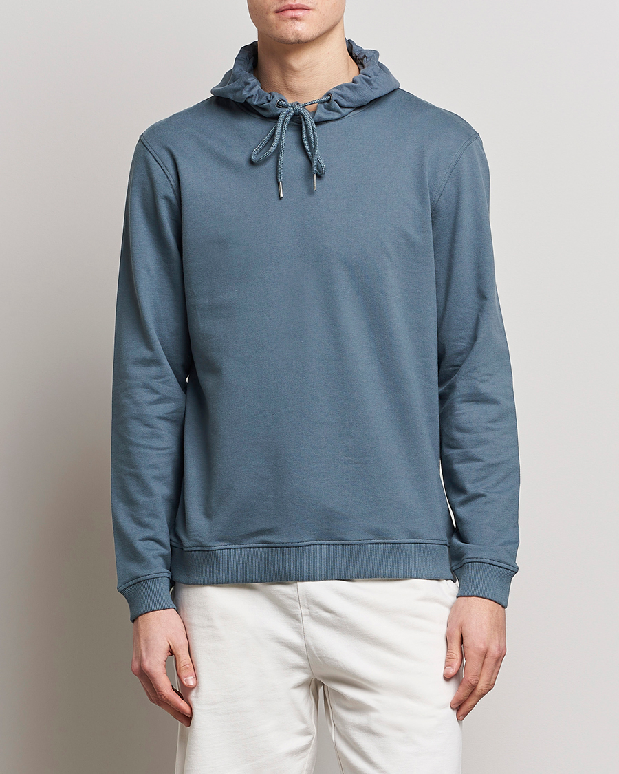 Herr | Bread & Boxers | Bread & Boxers | Loungwear Hoodie Smoky Blue