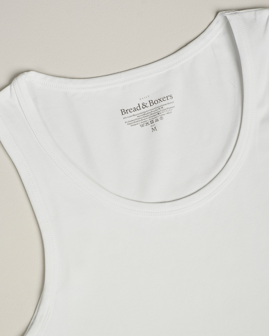 Herr | T-Shirts | Bread & Boxers | 2-Pack Tank Top White