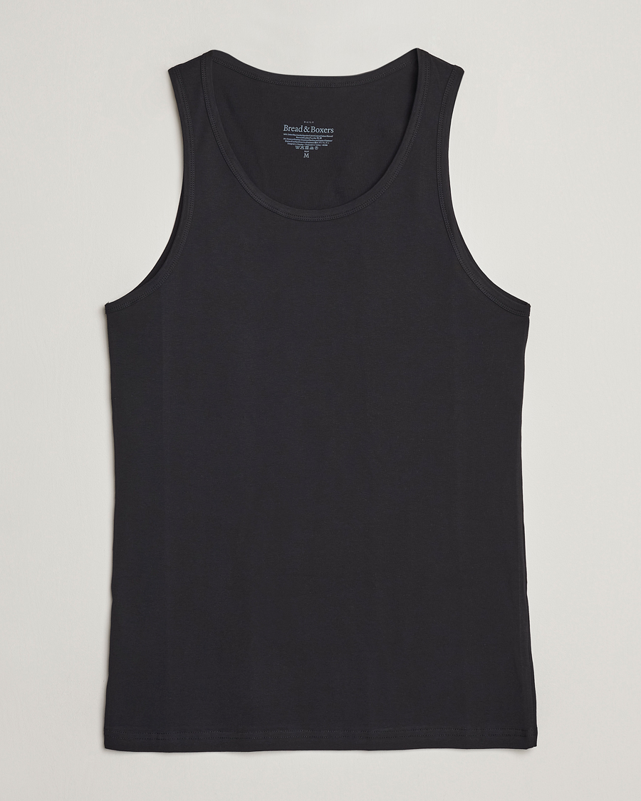 Herr | T-Shirts | Bread & Boxers | 2-Pack Tank Top Black