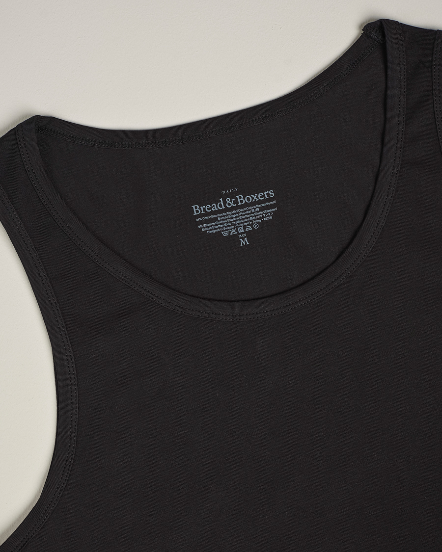 Herr | T-Shirts | Bread & Boxers | 2-Pack Tank Top Black