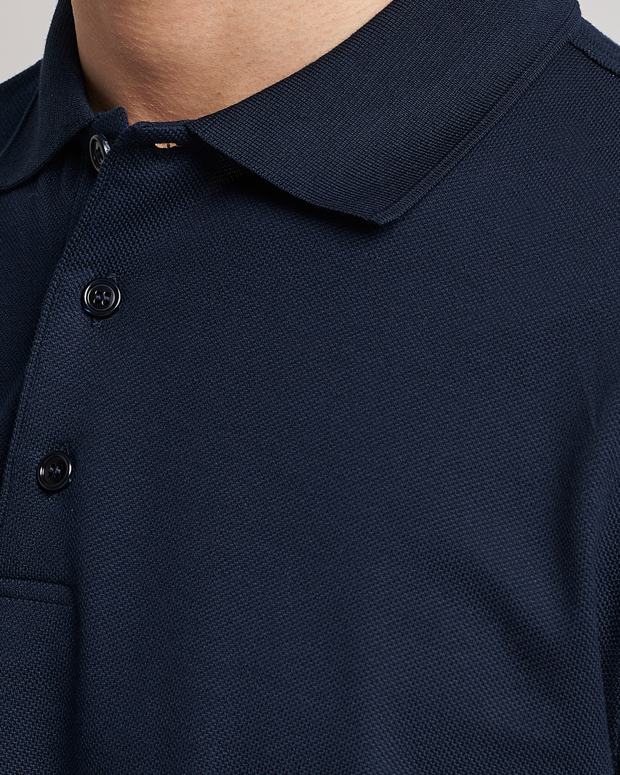 Herr | Pikéer | Brioni | Mercerized Cotton Piquet Navy