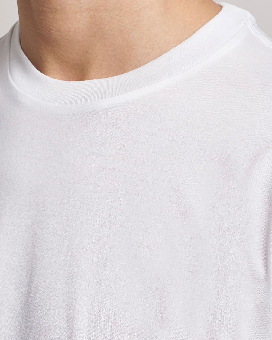 Herr | T-Shirts | Brioni | Short Sleeve Cotton T-Shirt White