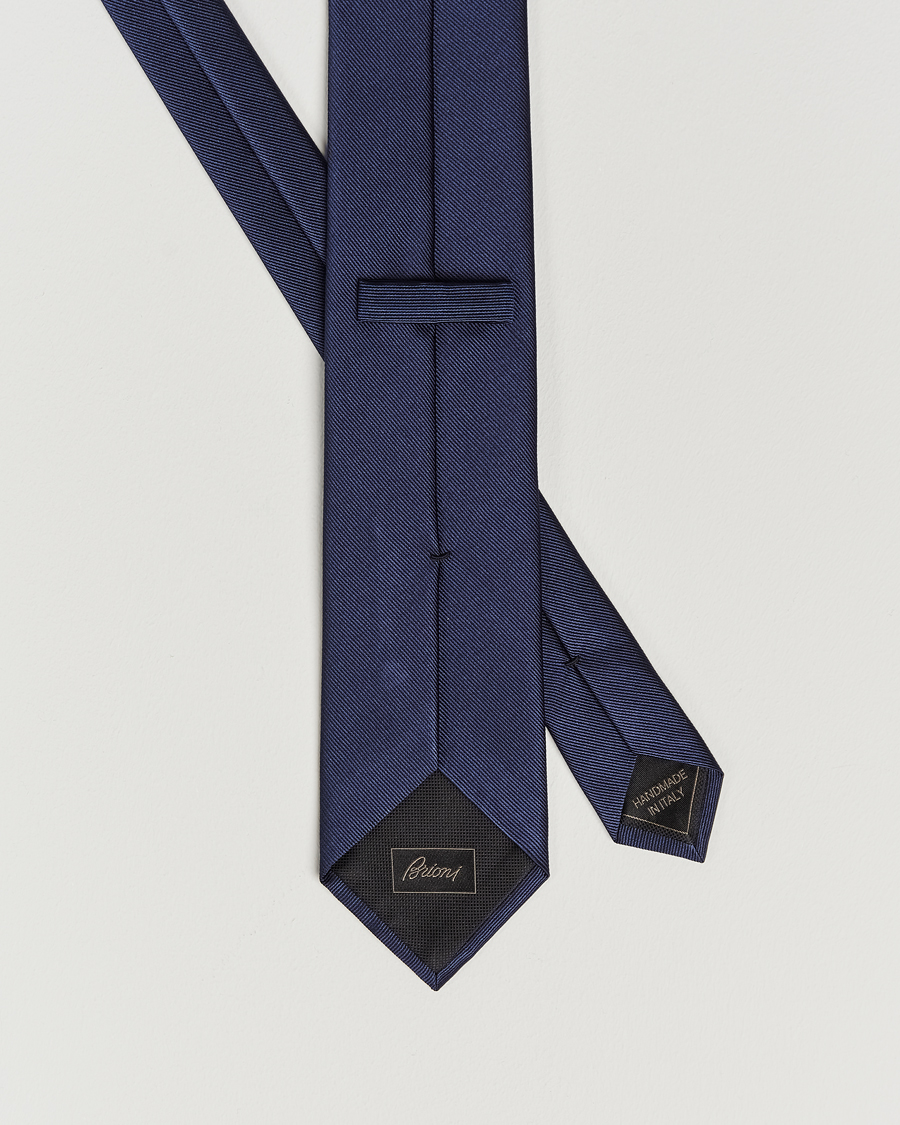 Herr | Brioni Testimonial Jacquard Silk Tie Navy | Brioni | Testimonial Jacquard Silk Tie Navy