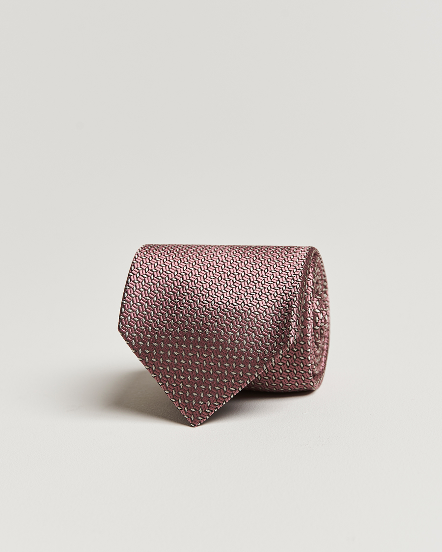 Herr | Brioni Microstructure Silk Tie Rosa | Brioni | Microstructure Silk Tie Rosa