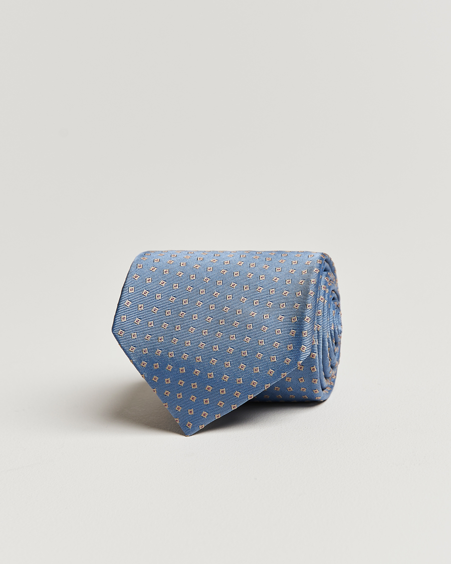 Herr | Brioni Printed Silk Tie Light Blue | Brioni | Printed Silk Tie Light Blue