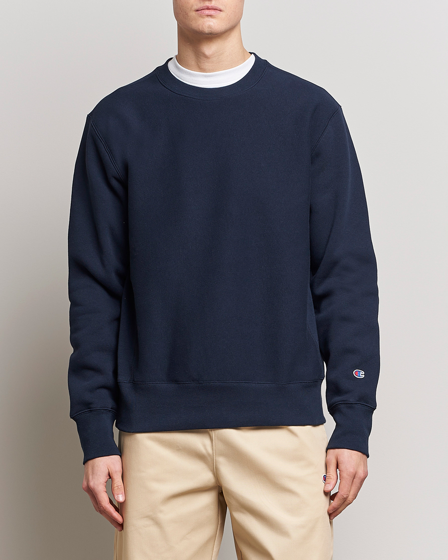 Herr | Sweatshirts | Champion | Reverse Weave Soft Fleece Sweatshirt Navy