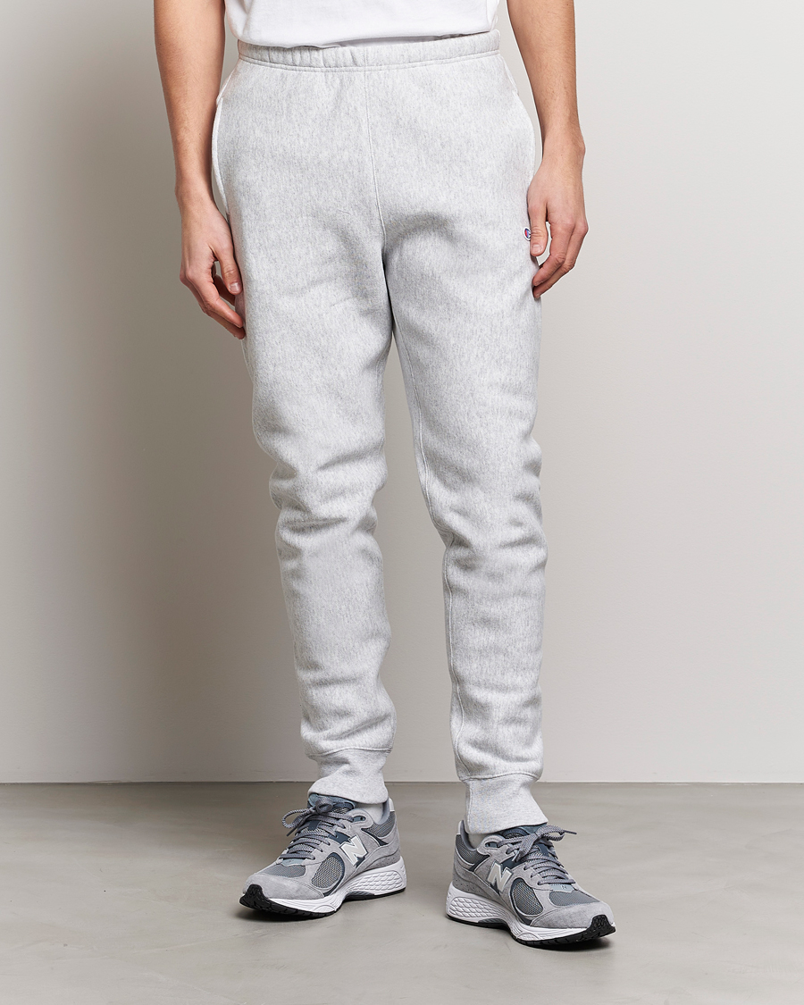 Herr | Active | Champion | Reverse Weave Soft Fleece Sweatpants Grey Melange