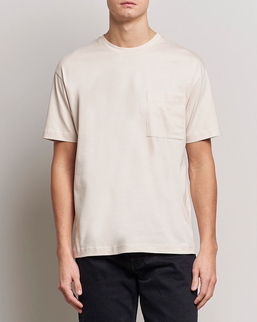 Herr | A.P.C. | A.P.C. | Short Sleeve Pocket T-Shirt Ecru