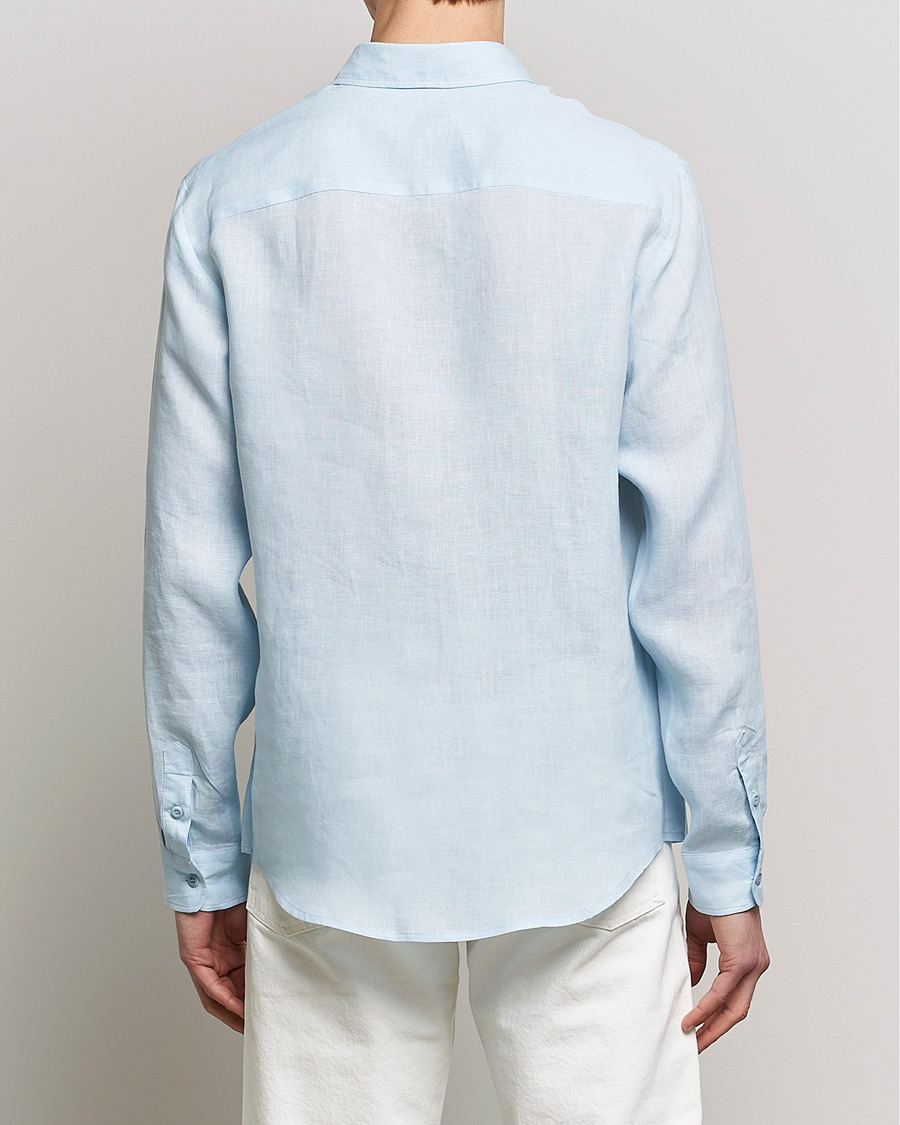 Herr | Skjortor | A.P.C. | Cassel Linen Shirt Light Blue