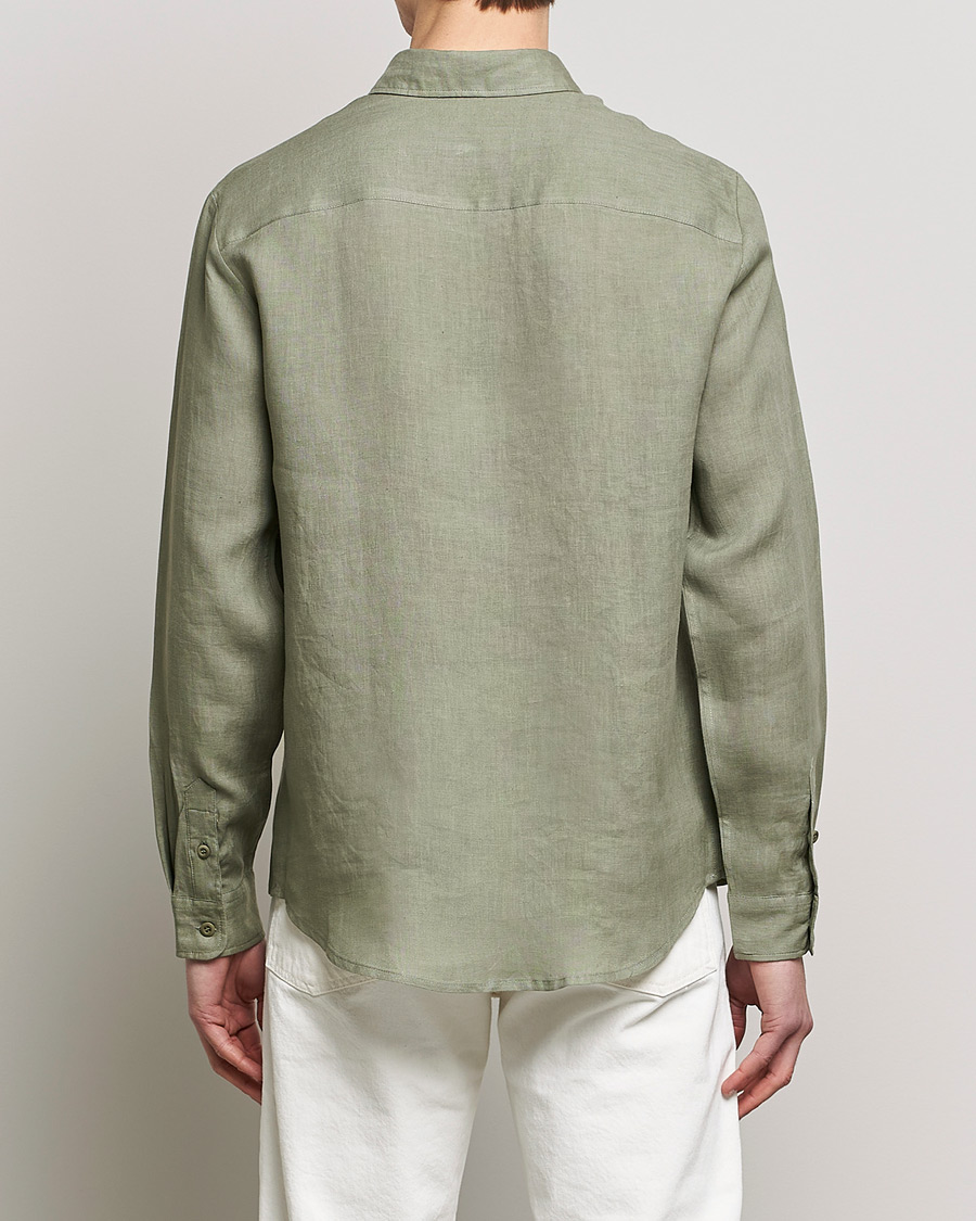 Herr | Skjortor | A.P.C. | Cassel Linen Shirt Light Olive