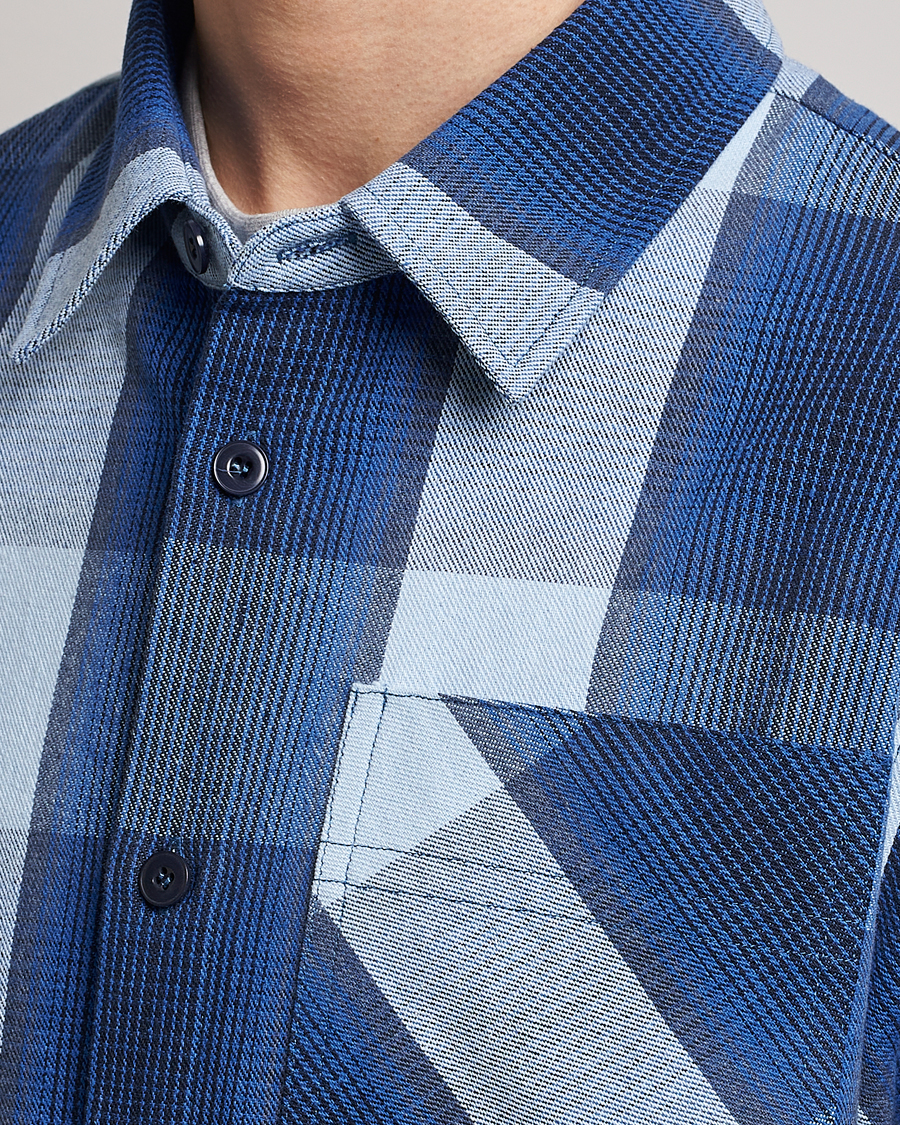 Herr | Skjortor | A.P.C. | Basile Shirt Jacket Blue Plaid