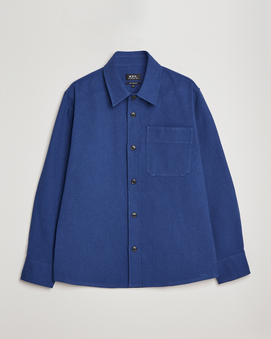 Herr | Skjortor | A.P.C. | Basile Cotton Shirt Jacket Navy