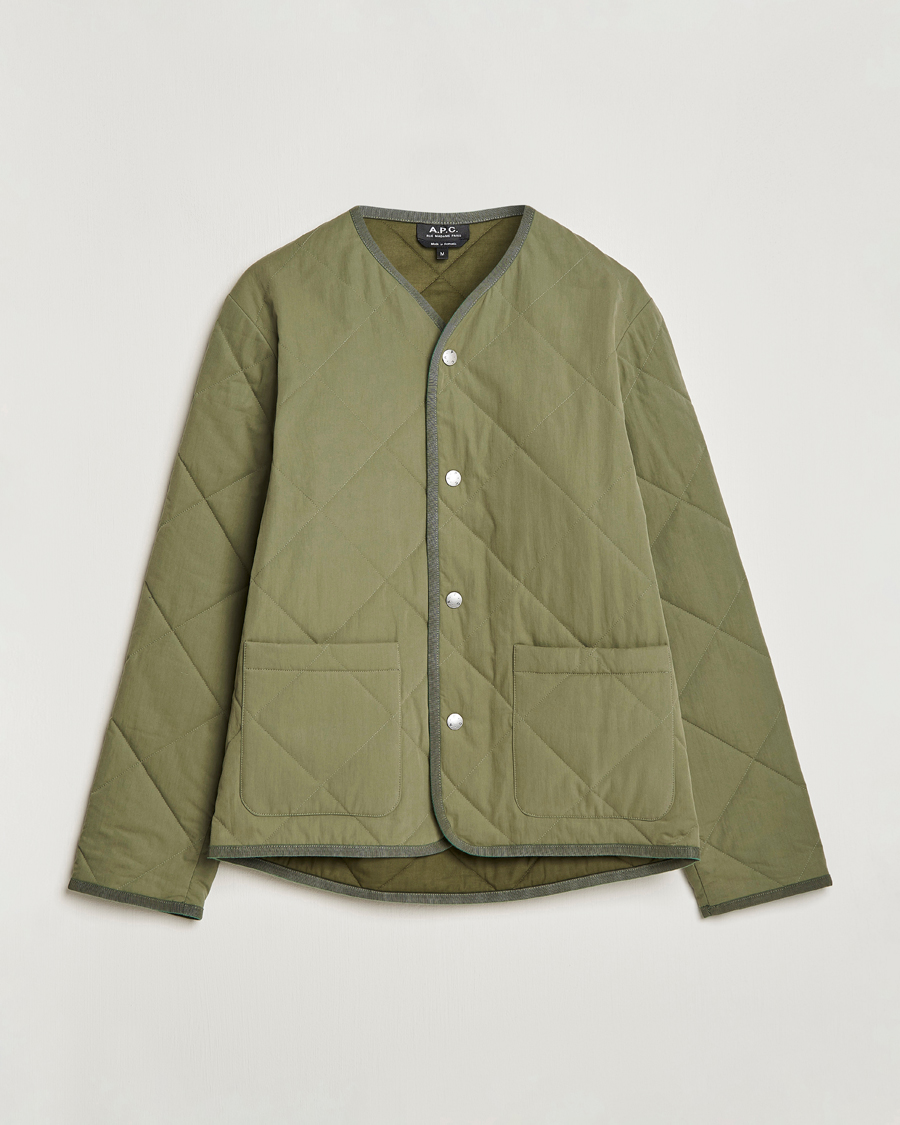 Herr | Jackor | A.P.C. | Julien Quilted Jacket Olive