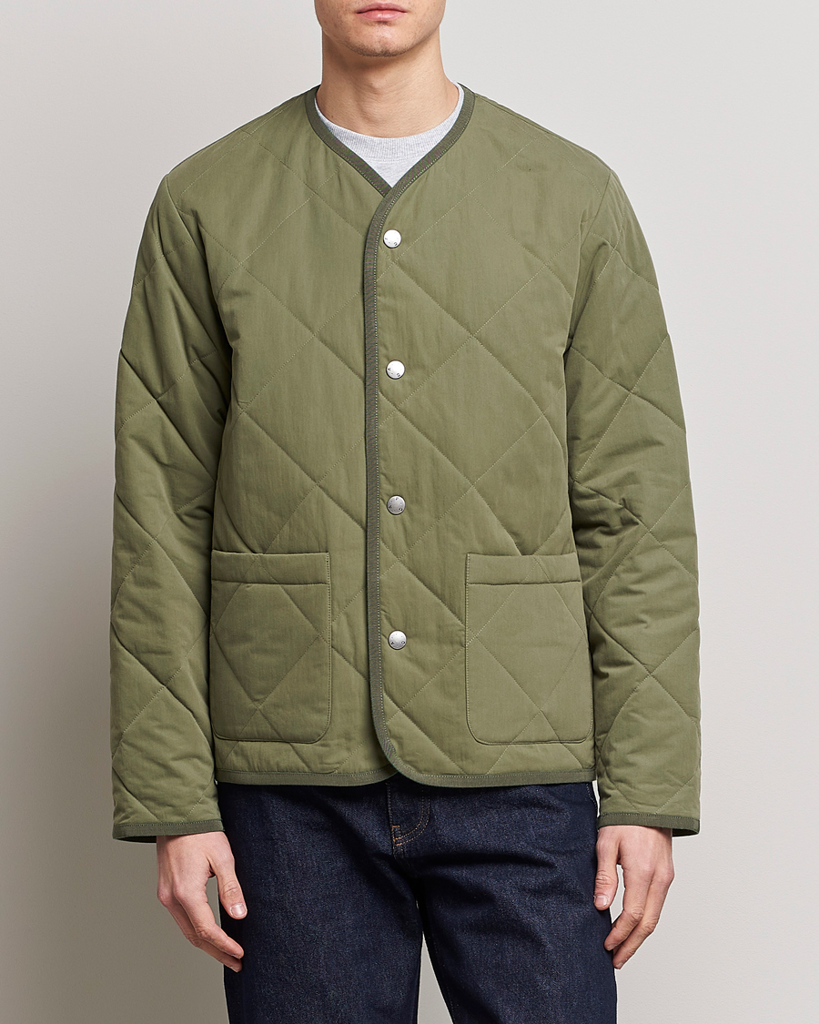 Herr | Quiltade jackor | A.P.C. | Julien Quilted Jacket Olive