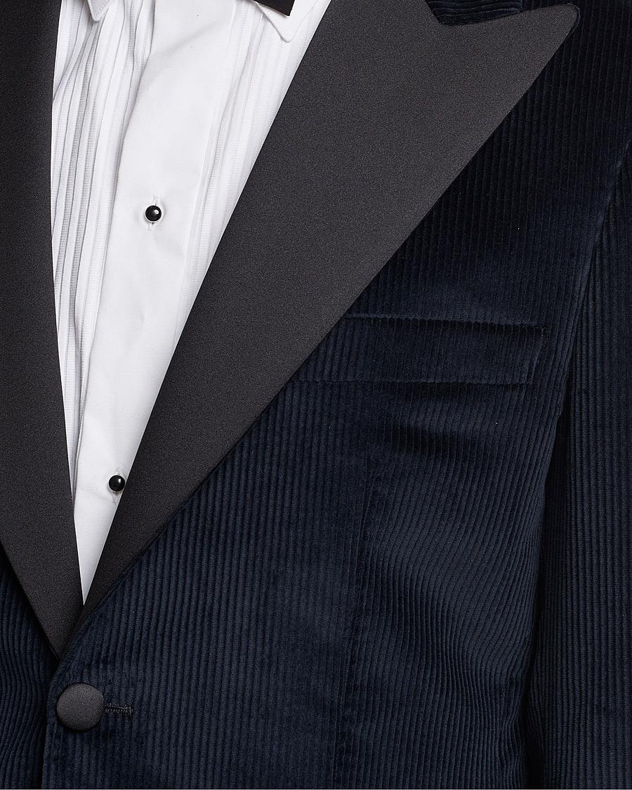 Herr | Kavajer | Morris Heritage | Carl Corduroy Dinner Jacket Navy