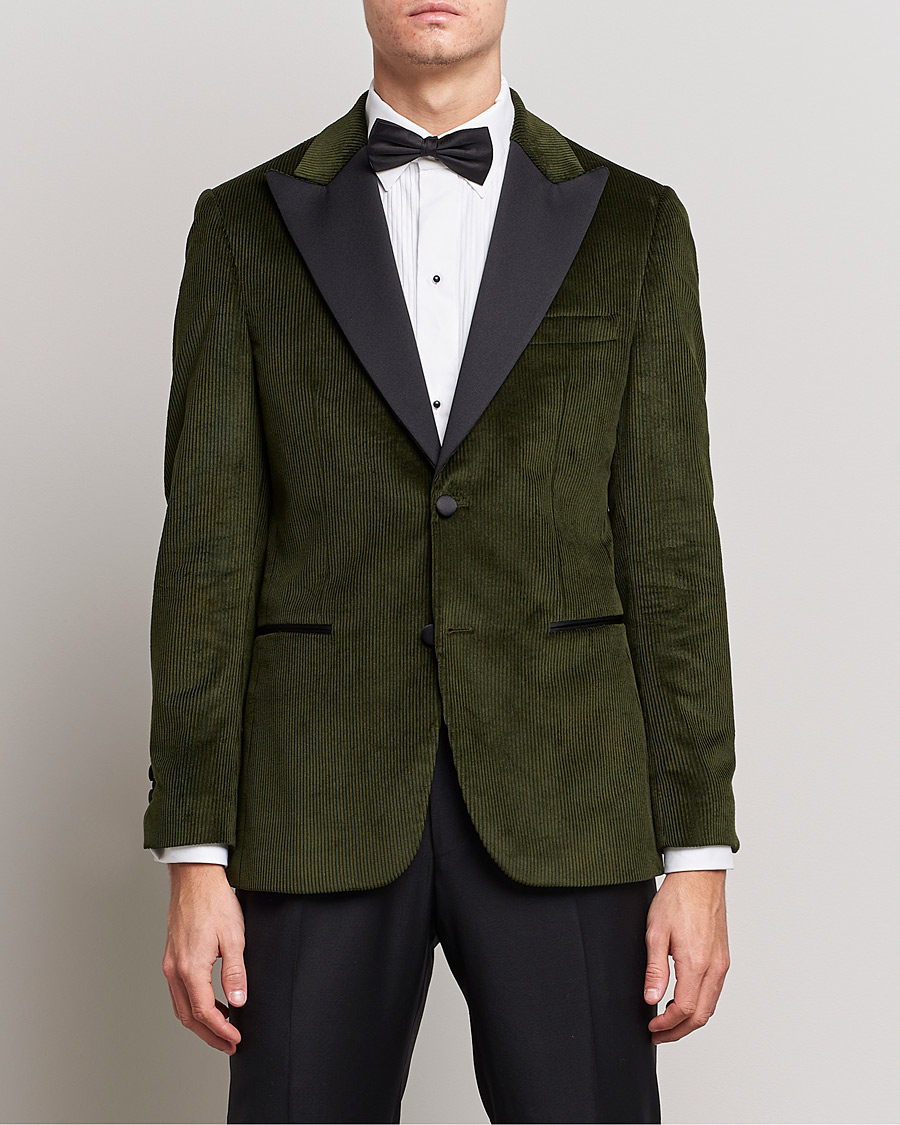 Herr | Kavajer | Morris Heritage | Carl Corduroy Dinner Jacket Green
