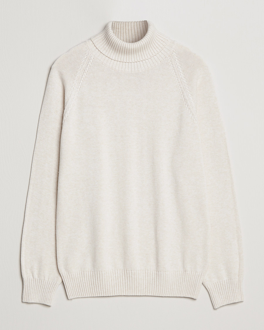 Herr | Tröjor | Oscar Jacobson | Connery Cotton Rollneck Off White