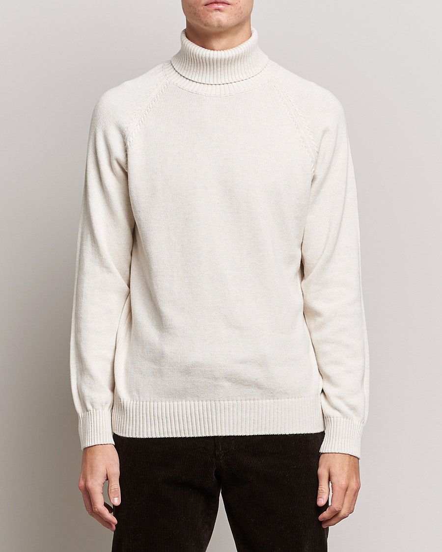 Herr | Tröjor | Oscar Jacobson | Connery Cotton Rollneck Off White