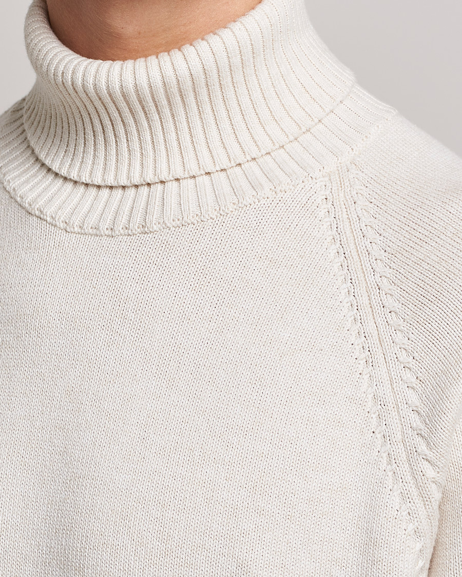 Herr | Tröjor | Oscar Jacobson | Connery Cotton Rollneck Off White