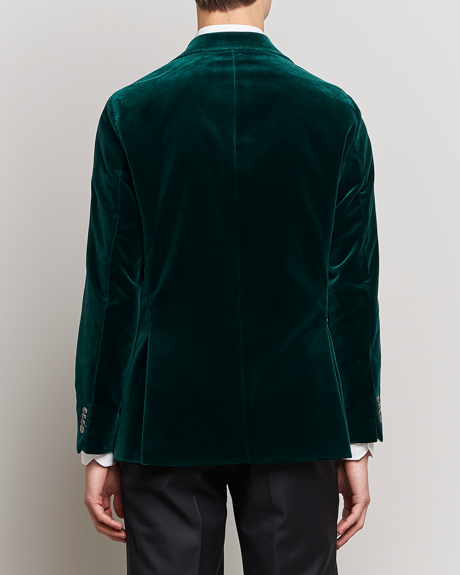 Herr | Kavajer | Oscar Jacobson | Fogerty Velvet Blazer Green
