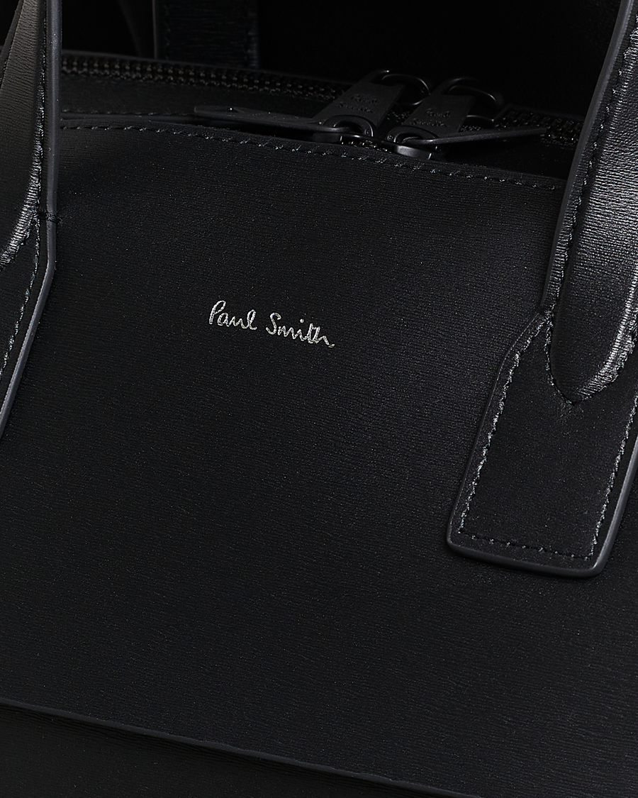 Herr | Paul Smith Leather Double Zip Shoulder Bag Black | Paul Smith | Leather Double Zip Shoulder Bag Black