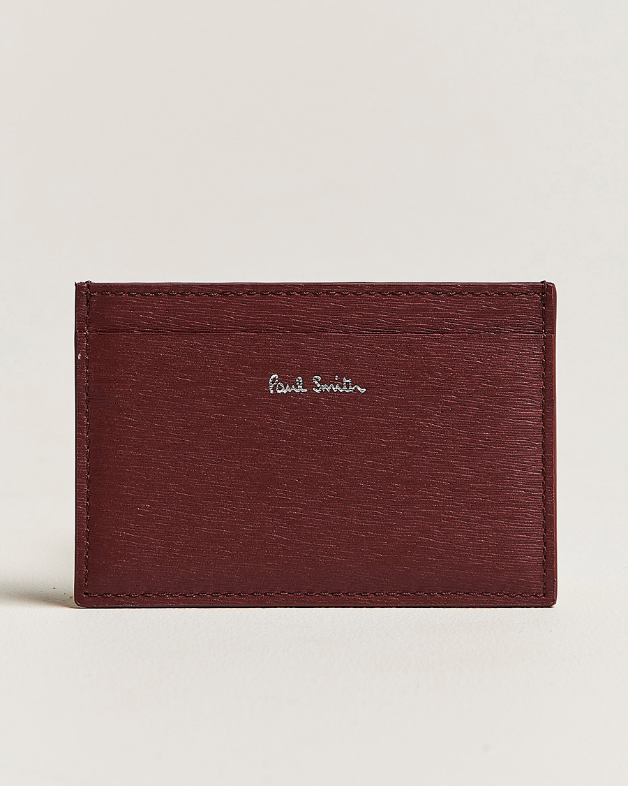 Herr | Paul Smith Color Leather Cardholder Wine Red | Paul Smith | Color Leather Cardholder Wine Red