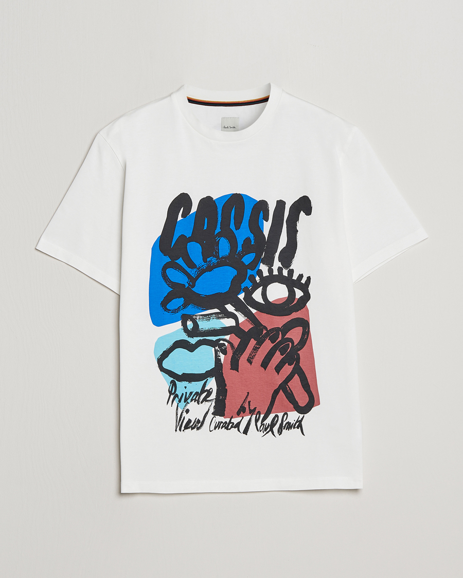 Herr | T-Shirts | Paul Smith | Cassis Print T-Shirt White