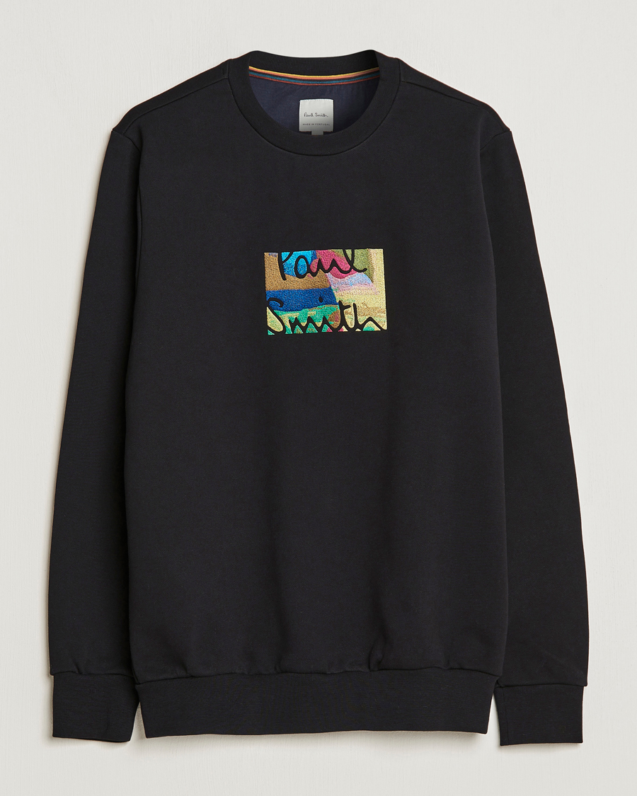 Herr | Tröjor | Paul Smith | Emroidered Sweatshirt Black