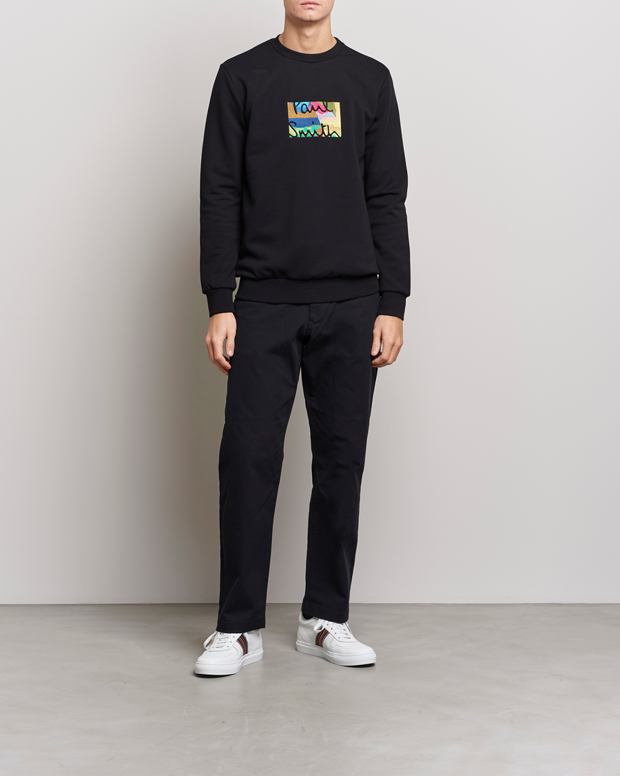 Herr | Tröjor | Paul Smith | Emroidered Sweatshirt Black