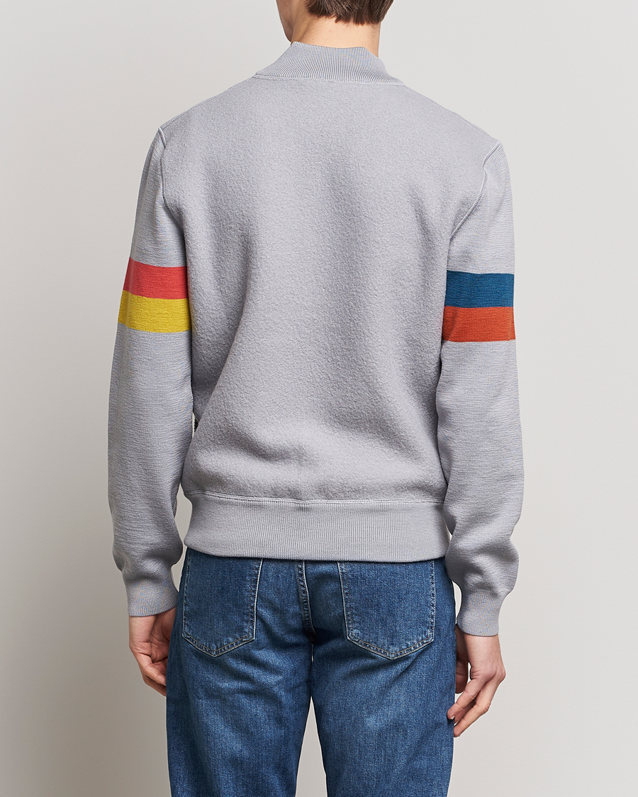Herr | Jackor | Paul Smith | Knitted Boiled Wool Bomber Jacket Grey