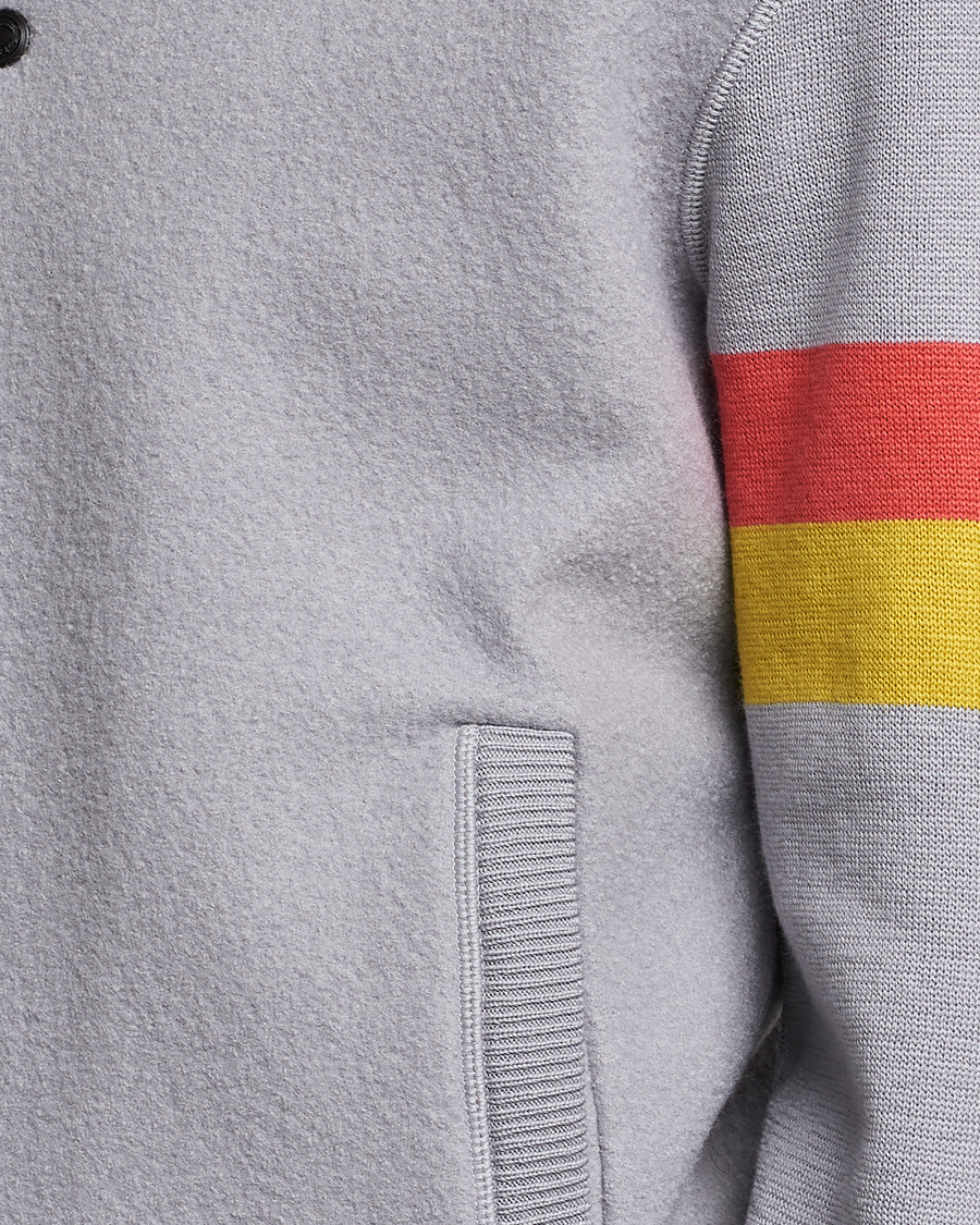 Herr | Jackor | Paul Smith | Knitted Boiled Wool Bomber Jacket Grey