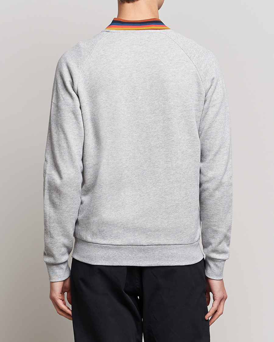 Herr | Paul Smith Bright Stripe Sweat Full Zip Grey | Paul Smith | Bright Stripe Sweat Full Zip Grey