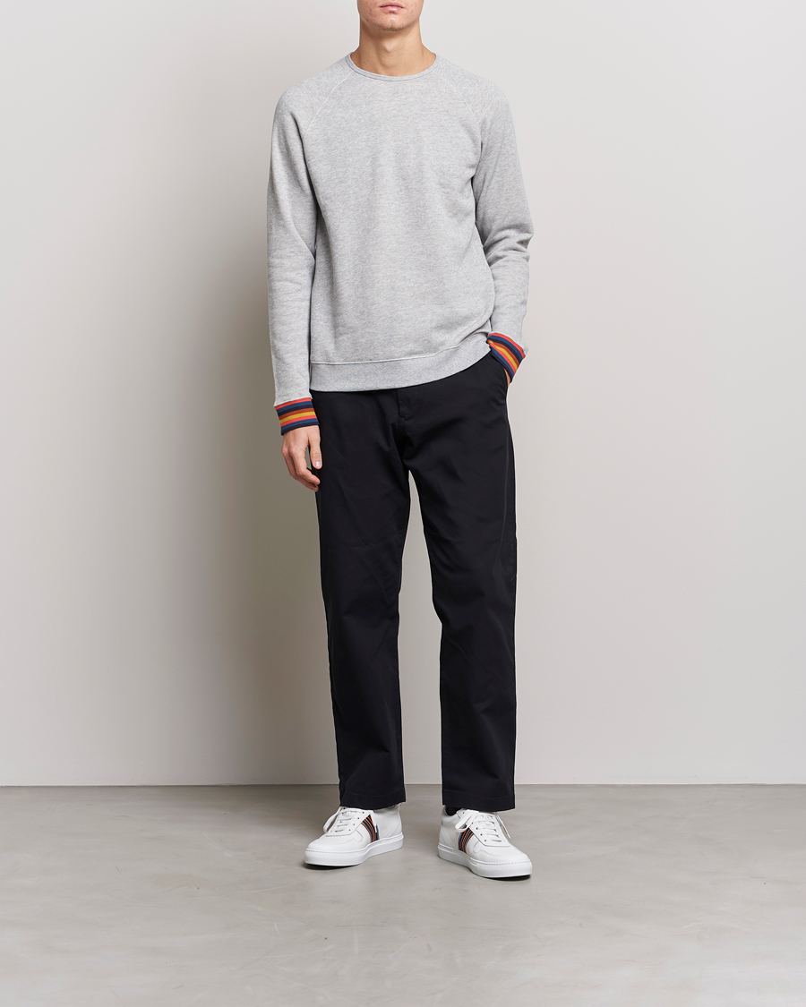Herr | Paul Smith Bright Stripe Sweatshirt Grey | Paul Smith | Bright Stripe Sweatshirt Grey