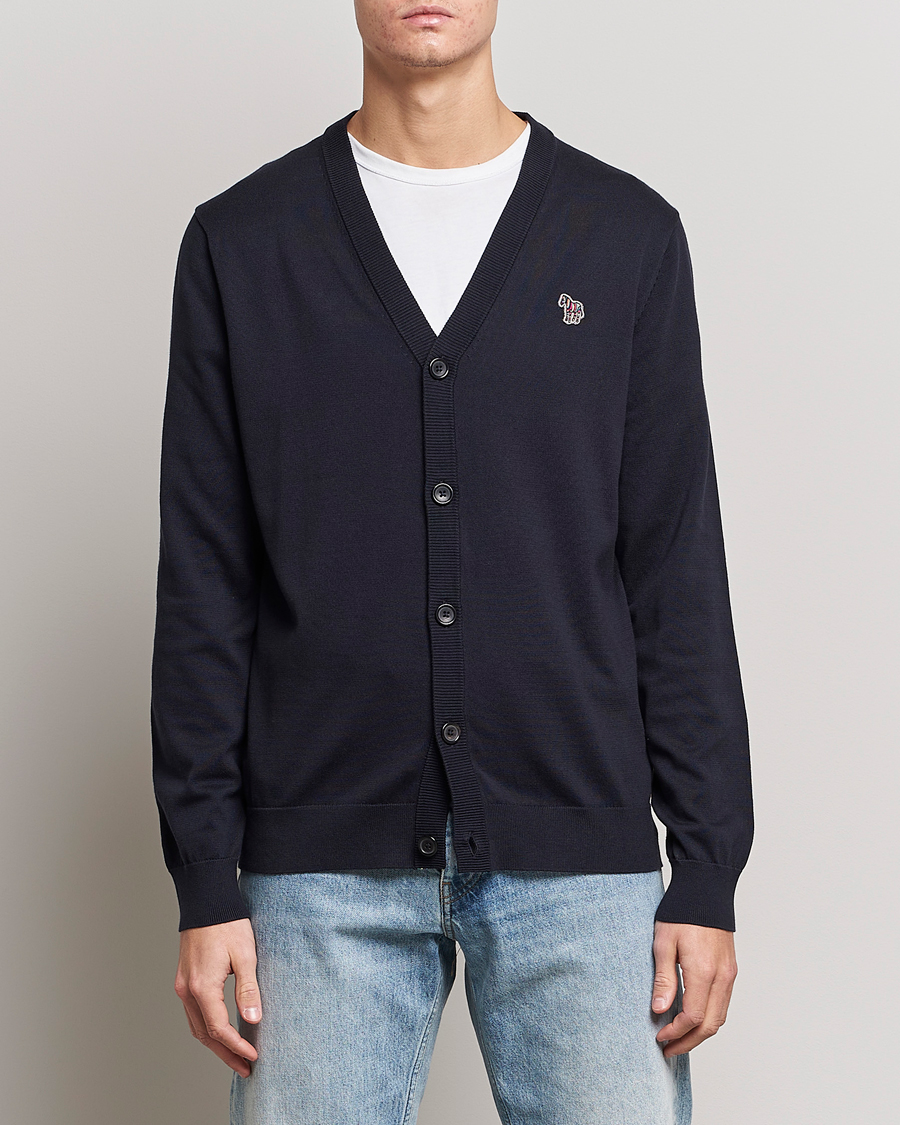 Herr | Tröjor | PS Paul Smith | Zebra Cardigan Navy