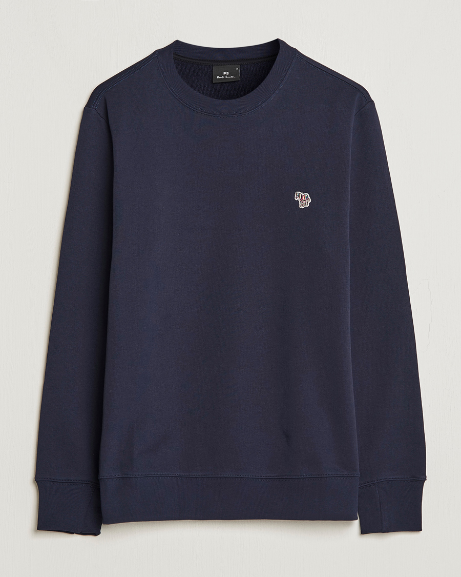 Herr | Tröjor | PS Paul Smith | Zebra Organic Cotton Sweatshirt Navy