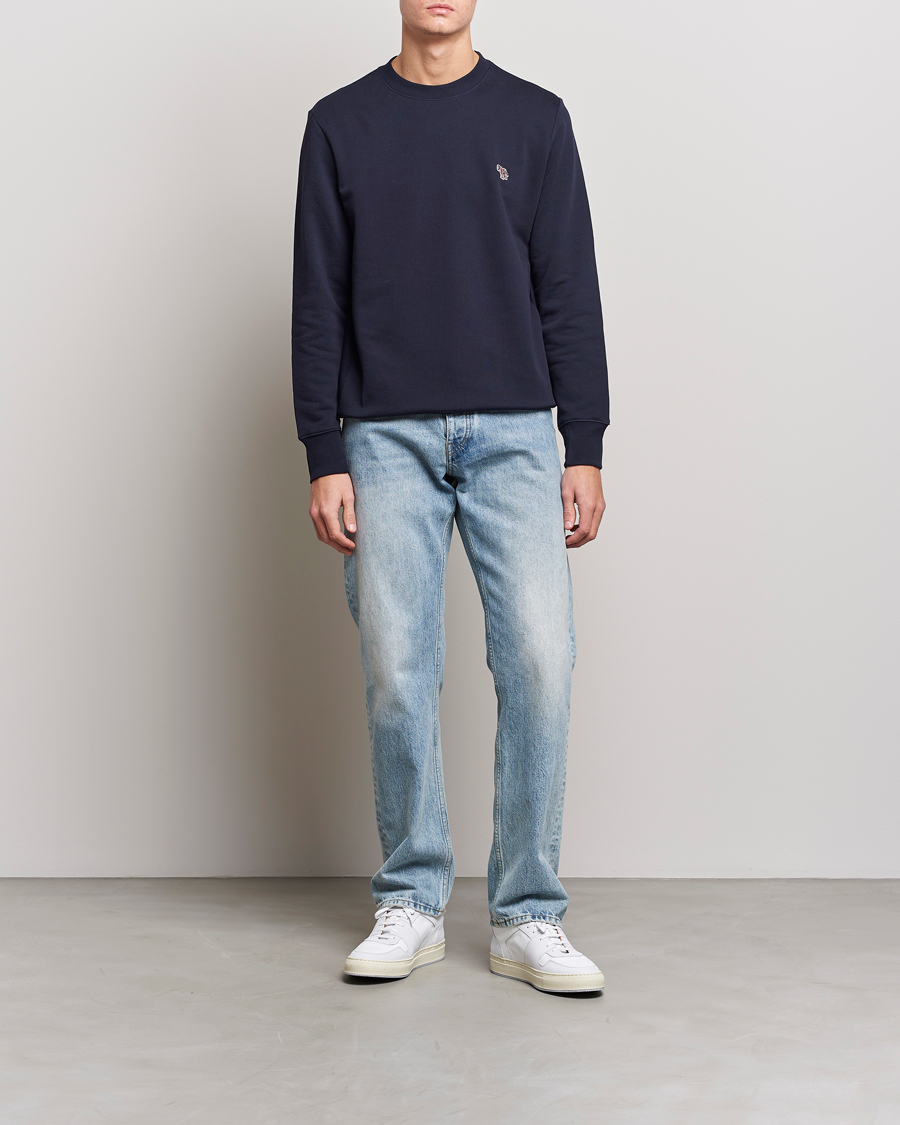 Herr | Tröjor | PS Paul Smith | Zebra Organic Cotton Sweatshirt Navy