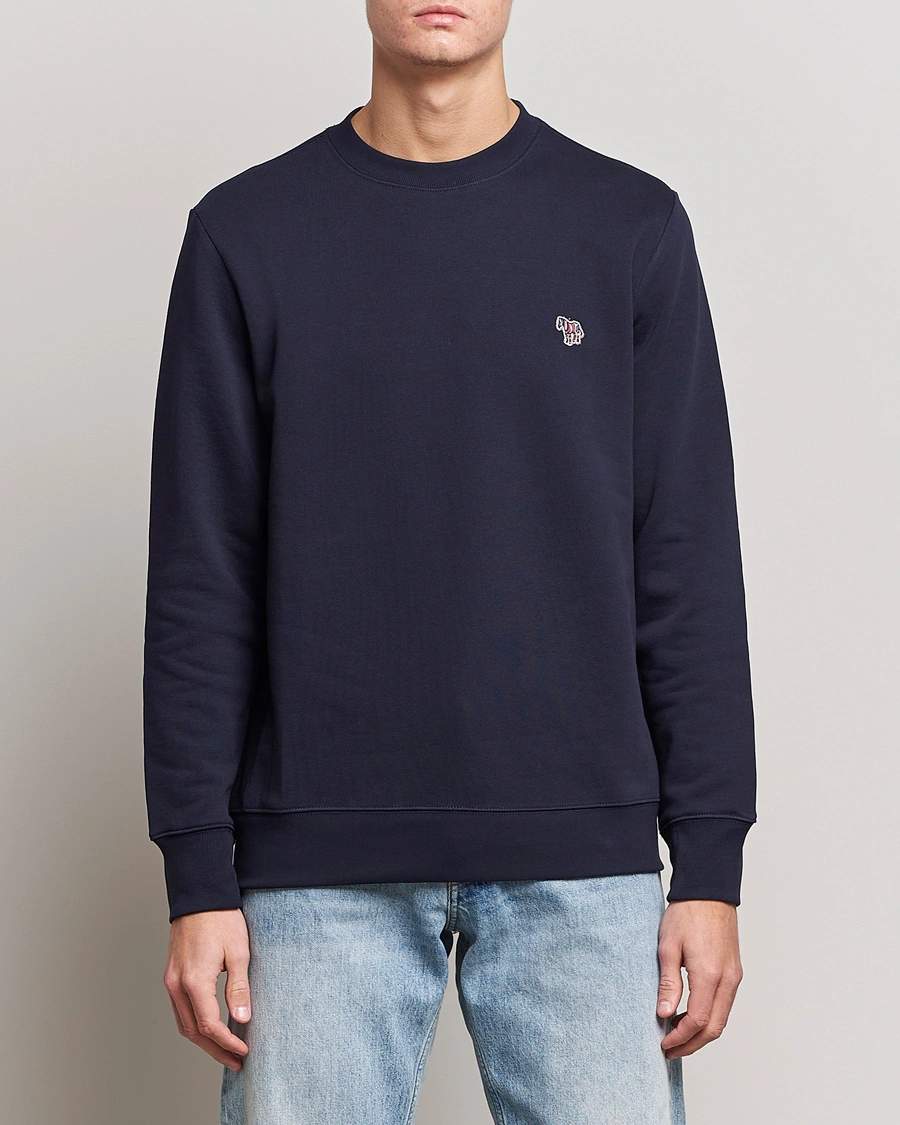 Herr | Sweatshirts | PS Paul Smith | Zebra Organic Cotton Sweatshirt Navy