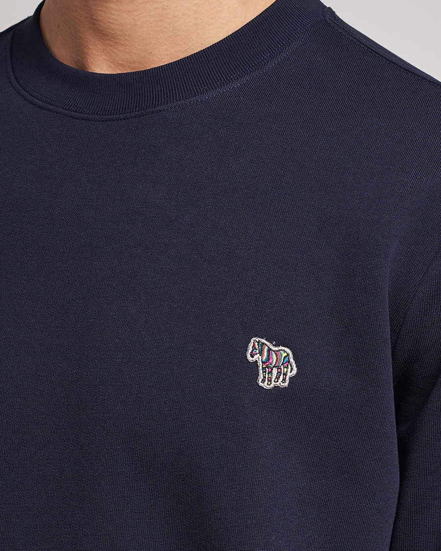 Herr | Tröjor | PS Paul Smith | Zebra Organic Cotton Sweatshirt Navy
