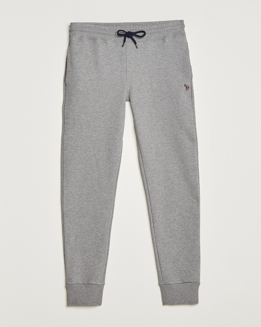 Herr | Byxor | PS Paul Smith | Zebra Organic Cotton Sweatpants Grey Melange