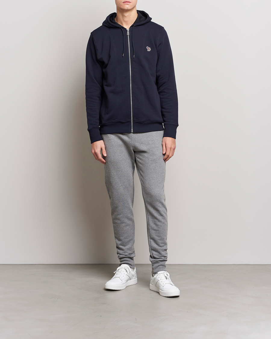 Herr | Byxor | PS Paul Smith | Zebra Organic Cotton Sweatpants Grey Melange
