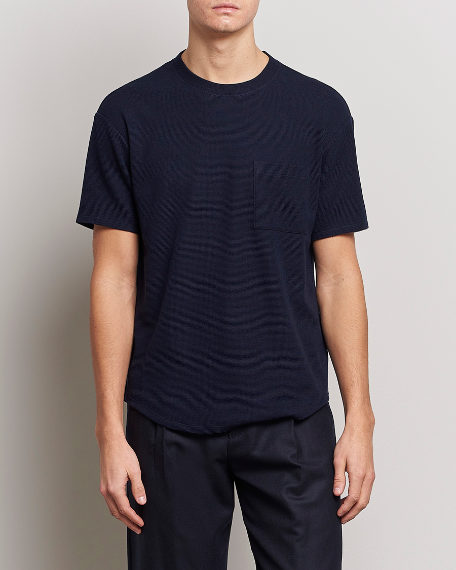 Herr | Giorgio Armani | Giorgio Armani | Cotton/Cashmere T-Shirt Navy